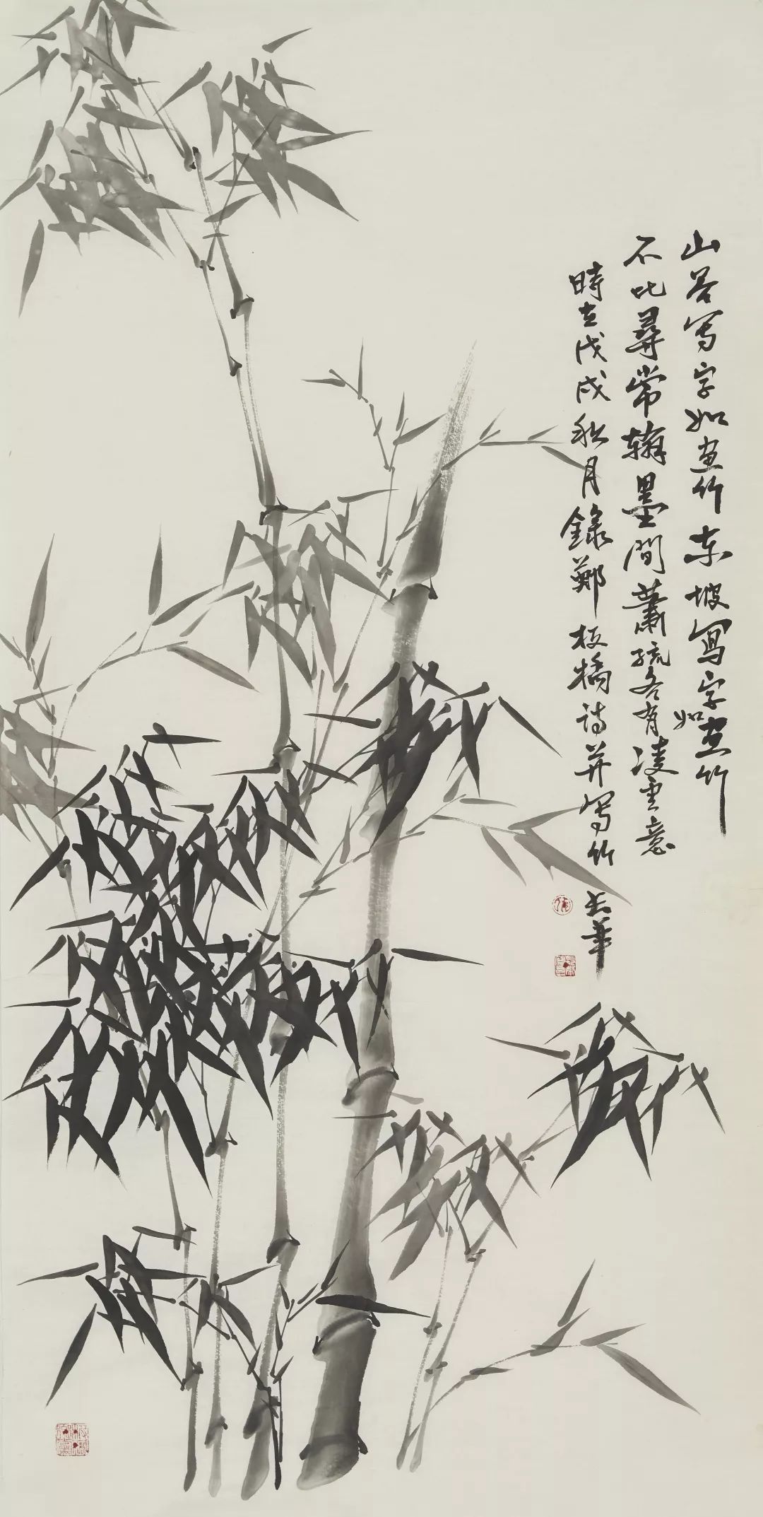 艺术长安：竹之韵一一仇长华墨竹网展