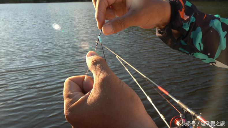 矶竿单钩通线跑铅,矶竿双铅线组钓法