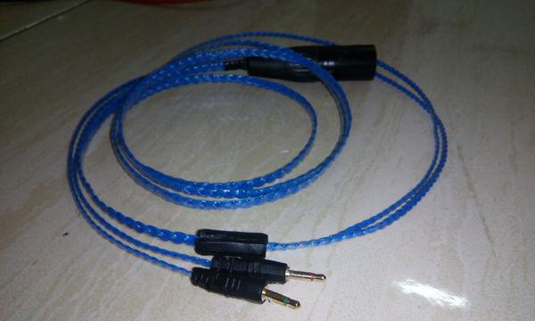 胡桃木耳罩，制作平衡耳机线材，左右声道地线分离效果显著