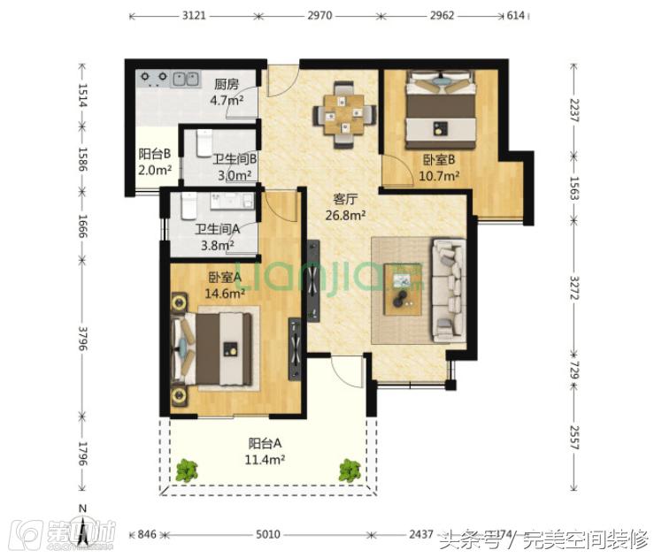 二手房省钱装修简单又耐看,二手房省钱装修翻新攻略