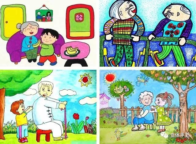 重阳节手工全红色贺卡,重阳节礼物手工贺卡简单又惊喜