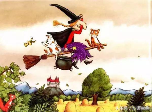 女巫扫帚万圣节,女巫扫帚排排坐绘本拓展素材