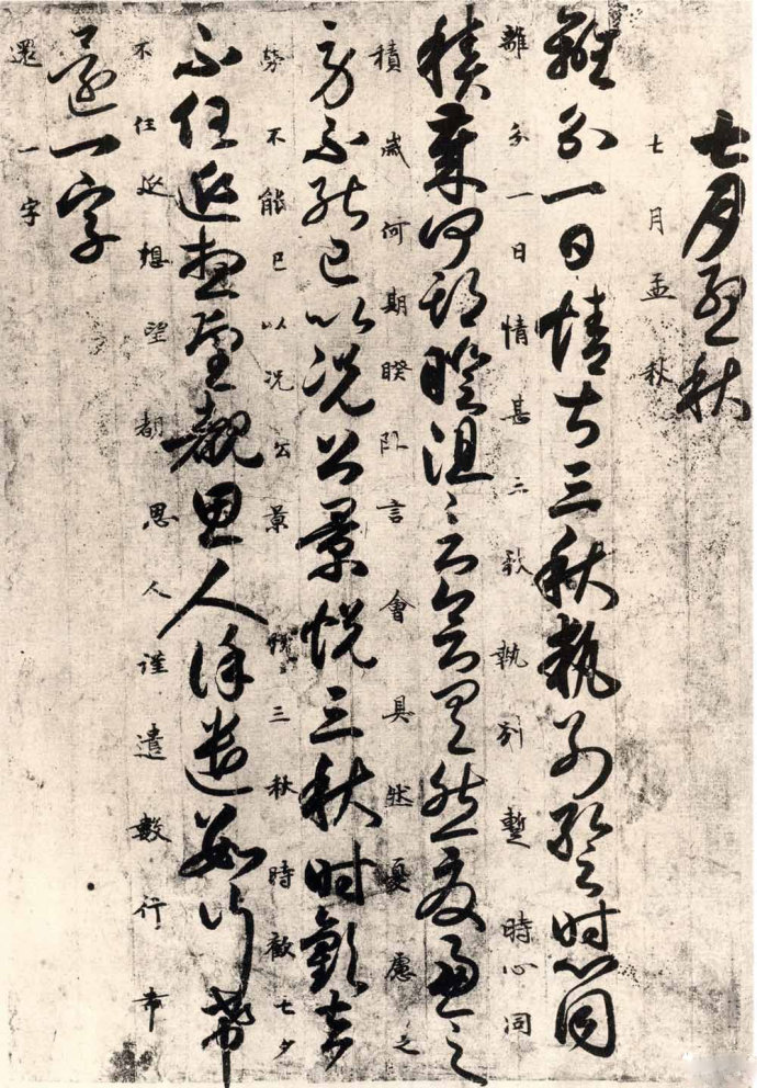 一幅书法草书的作品含有多种要素,一幅作品中既有草书又有楷书