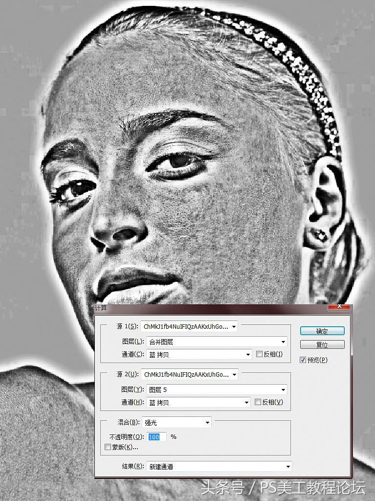 ps人像通道磨皮保留细节教程,通道人像精修快速磨皮