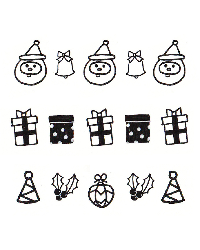 圣诞节边框素材花边两张,几何线边框素材