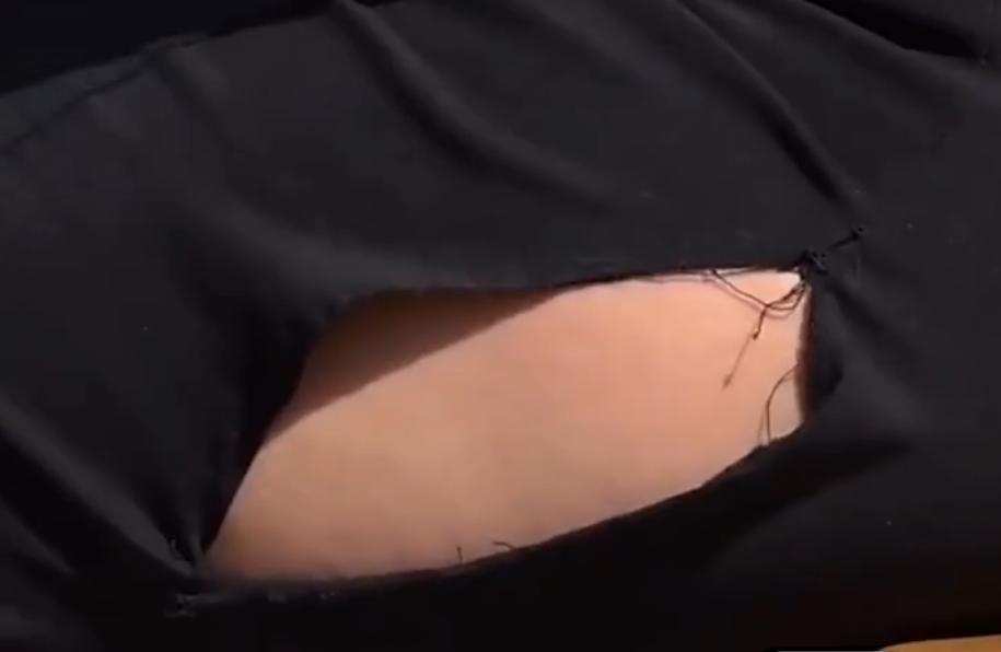 裙子裂开怎么缝补无痕教程,裙子后背裂开了怎么补救