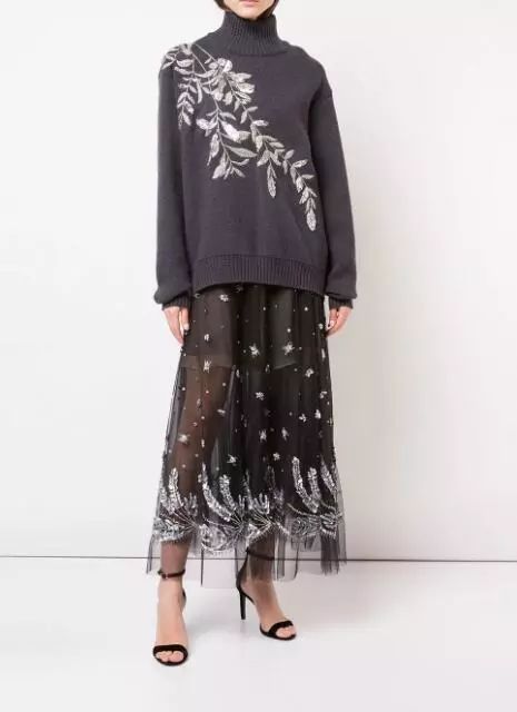 明星同款爱心高领毛衣,今年最火的毛衣秋冬款