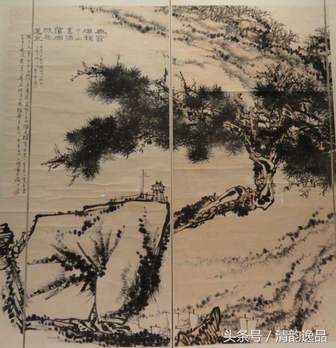 潘天寿花鸟真迹一百幅大赏,潘天寿山水画名作欣赏