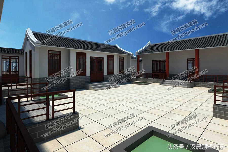 一层农村小别墅四合院,农村一层小别墅四合院