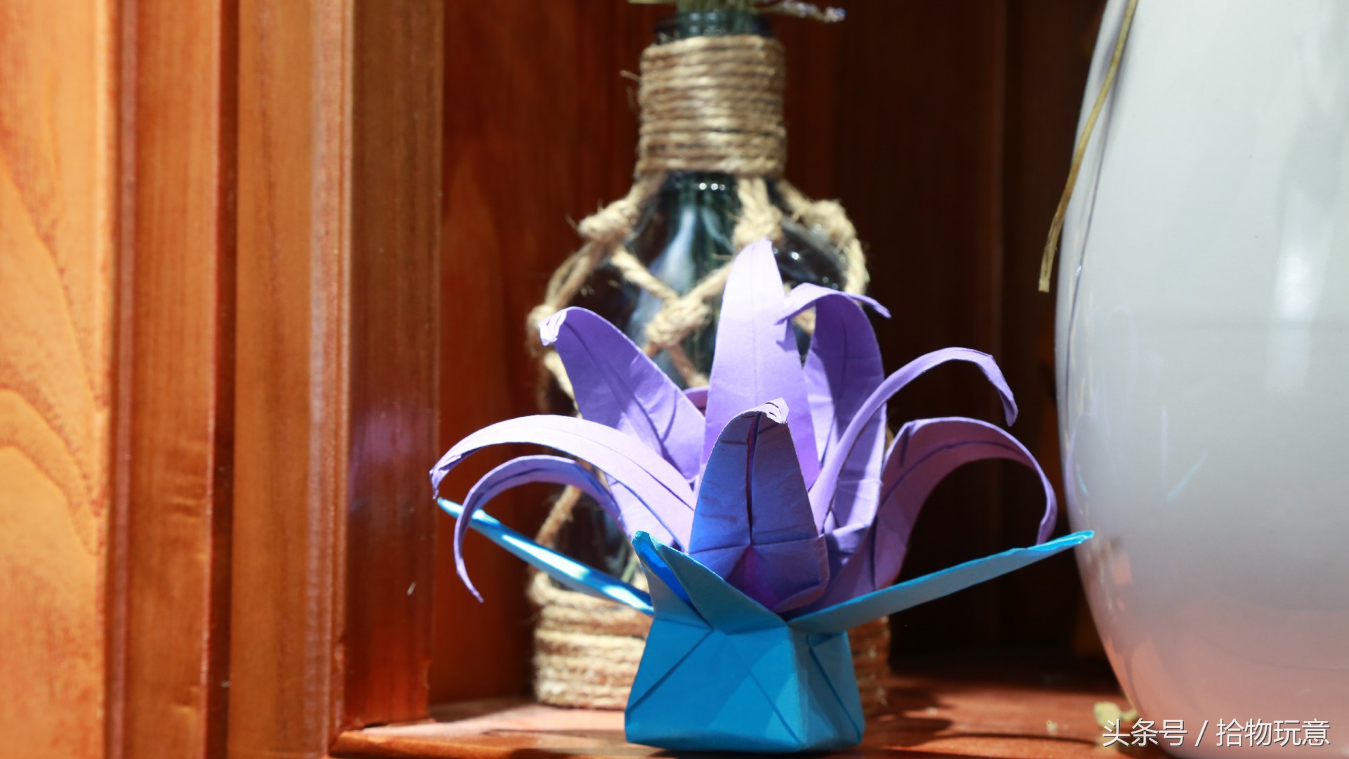 如何折绿色花束教程简单,只需要几步就能折出漂亮的花束