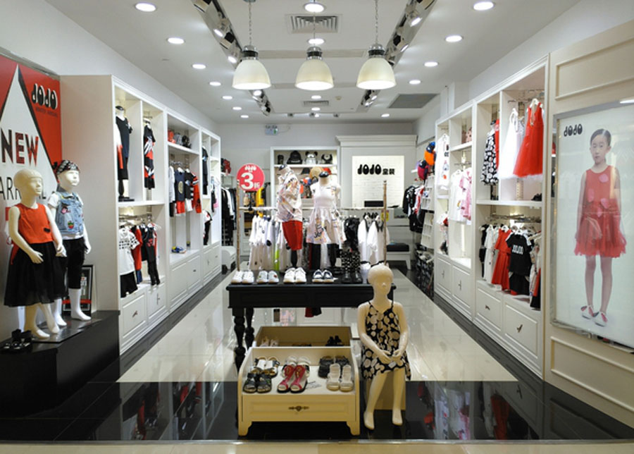 儿童服装店面设计装修效果图,儿童服装专卖店