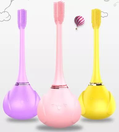 360度无死角电动牙刷儿童,360度纳米儿童牙刷旋转式无死角