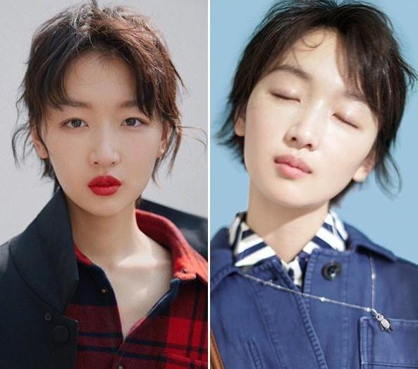 周冬雨短发造型图片欣赏,周冬雨短发造型真显高