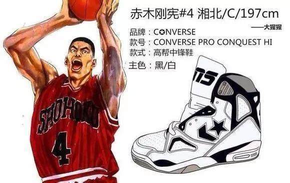 灌篮高手经典球鞋盘点 (灌篮高手最重点篮球鞋)