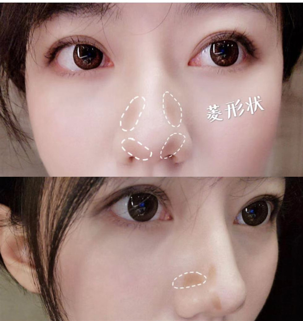 堪比整容的小技巧,塌鼻梁高光修容教程