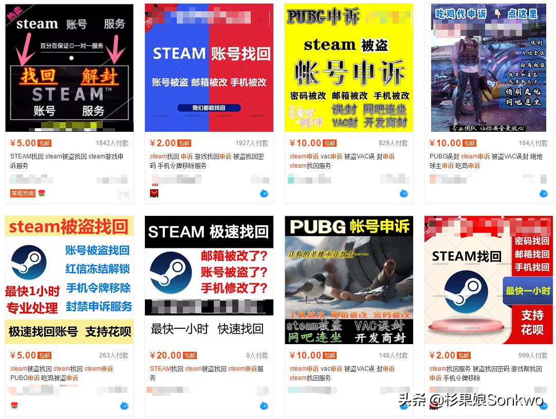 steam账号都是谁盗的,steam上盗号者