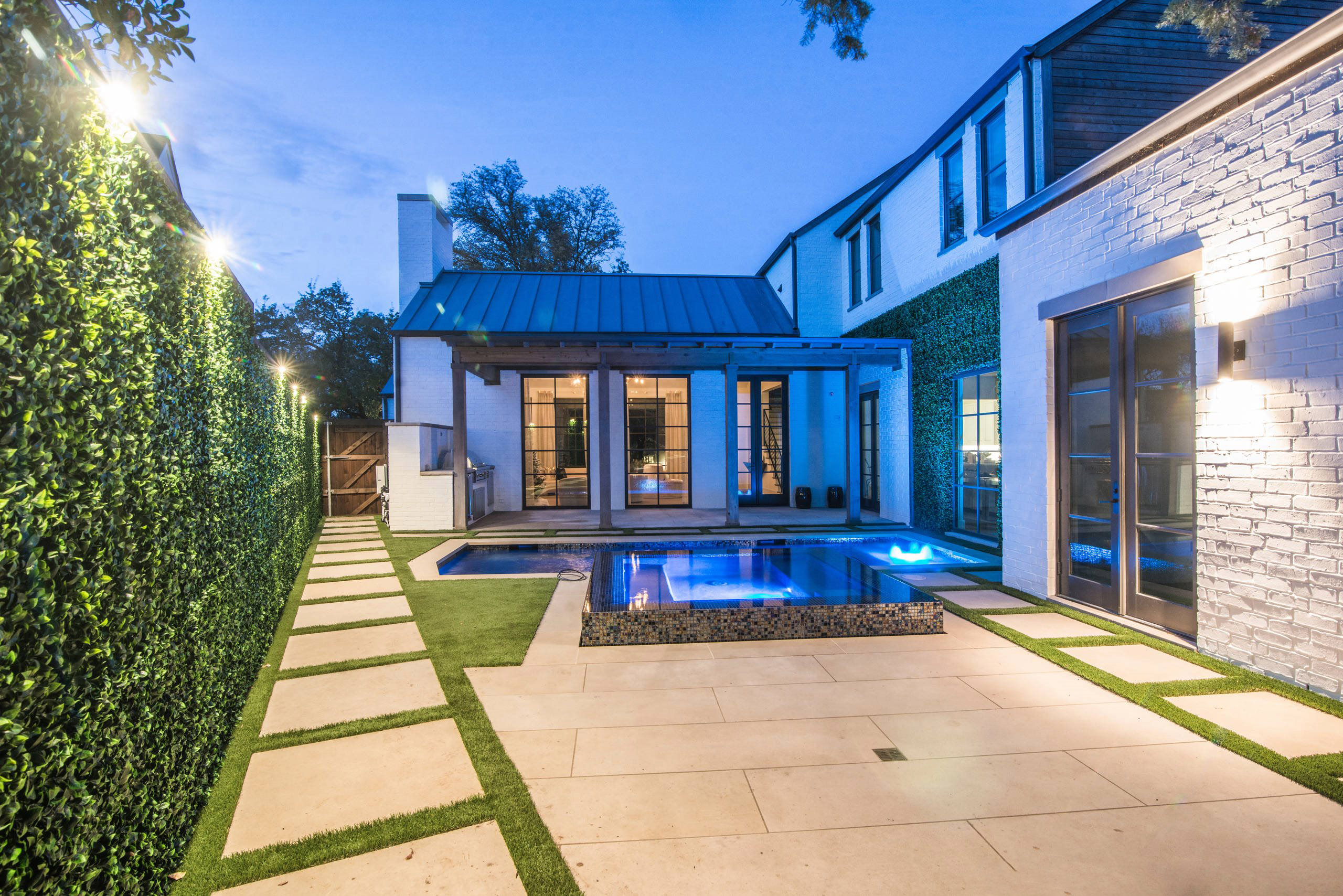 庭院石板如何铺,1.2米庭院路石板铺设效果图