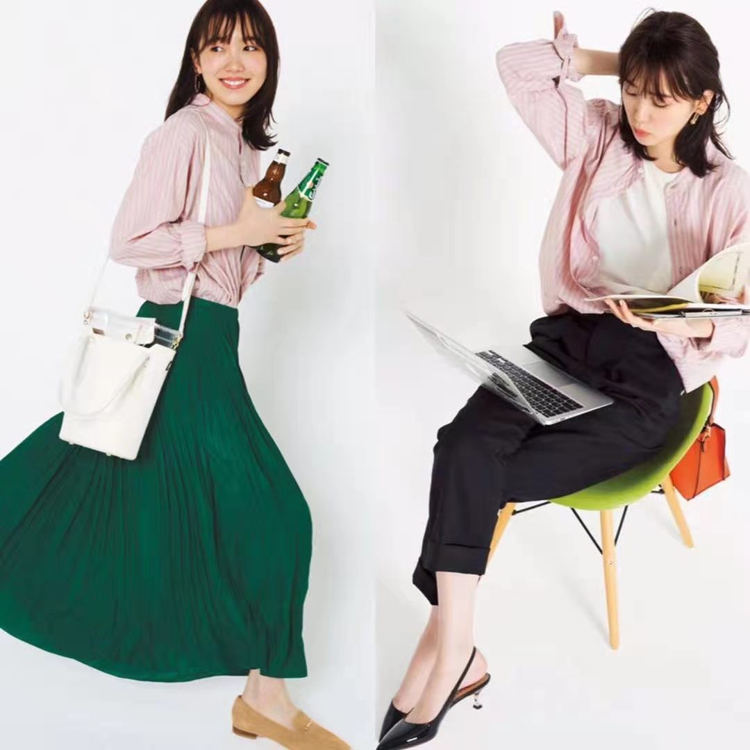 粉色慵懒风上衣搭配,粉色短上衣甜美风穿搭