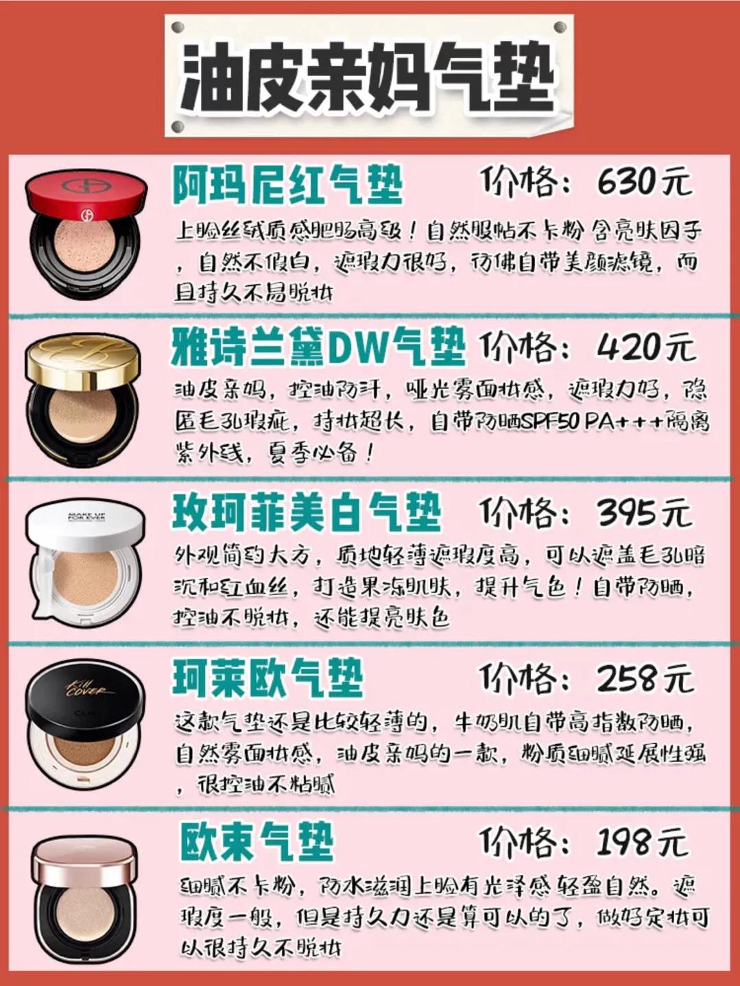 超平价气垫红黑榜测评,超大牌气垫推荐