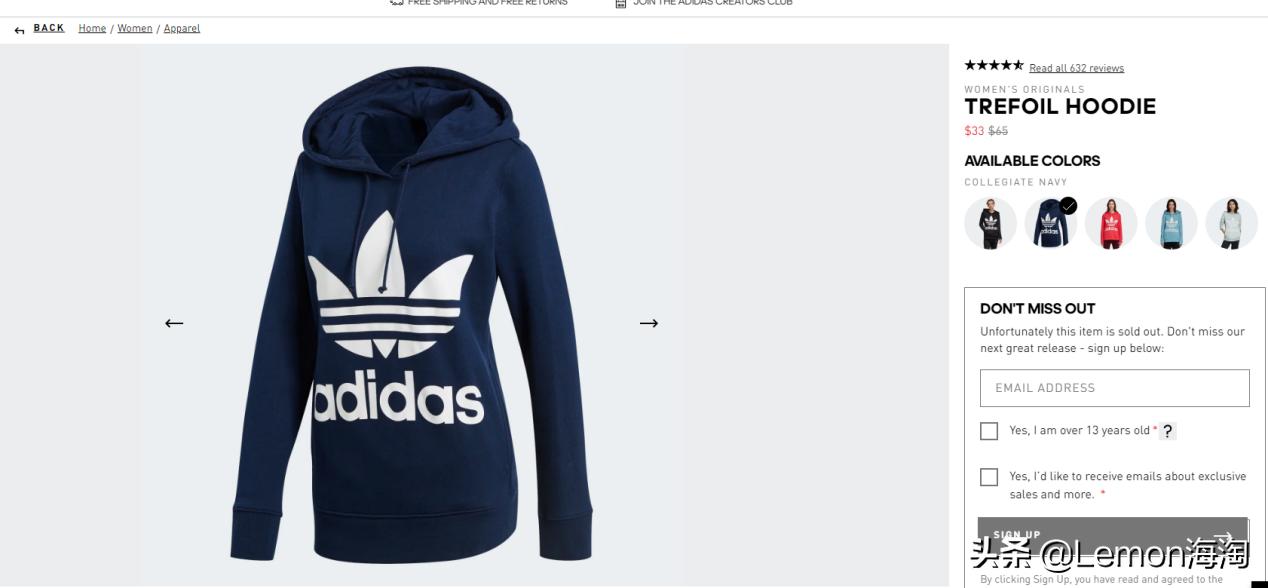 adidas官网运动鞋服折扣，你想要的三叶草、C80小白鞋都在这里