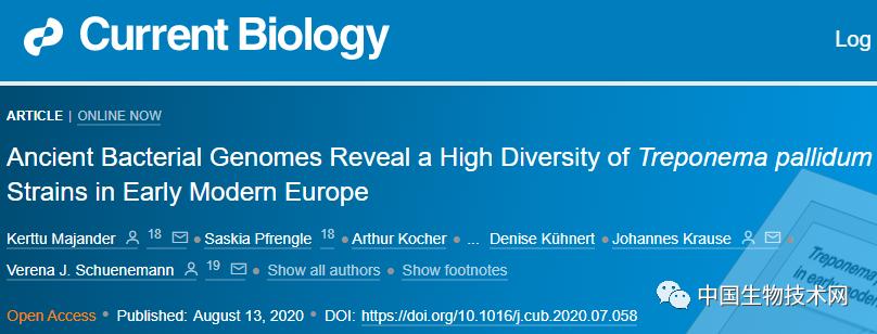 都怪哥伦布？古代细菌基因组揭示“梅毒起源”的新线索
