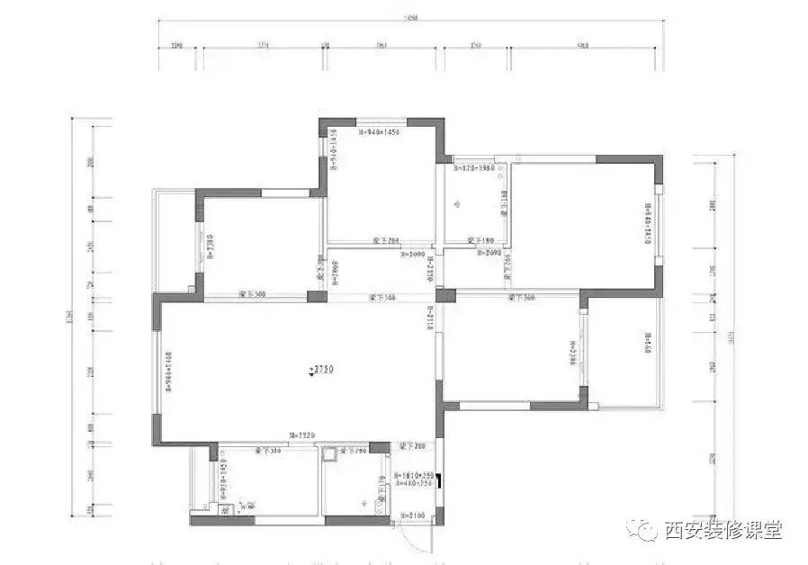 130平三室一厅美式衣帽间,美式带衣帽间的卧室套房