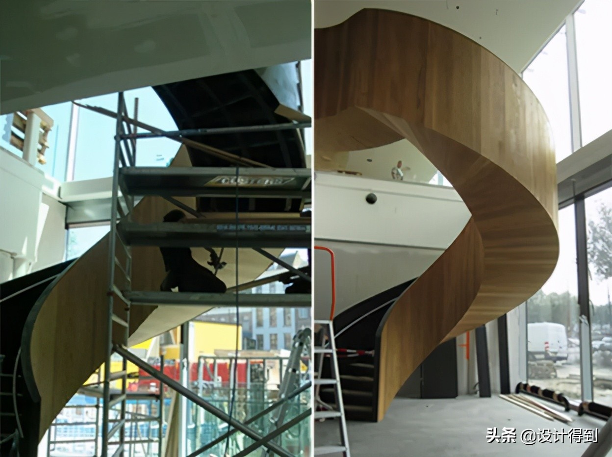 5米高40平米公寓旋转楼梯设计,旋转楼梯转角处的孔洞怎么设计