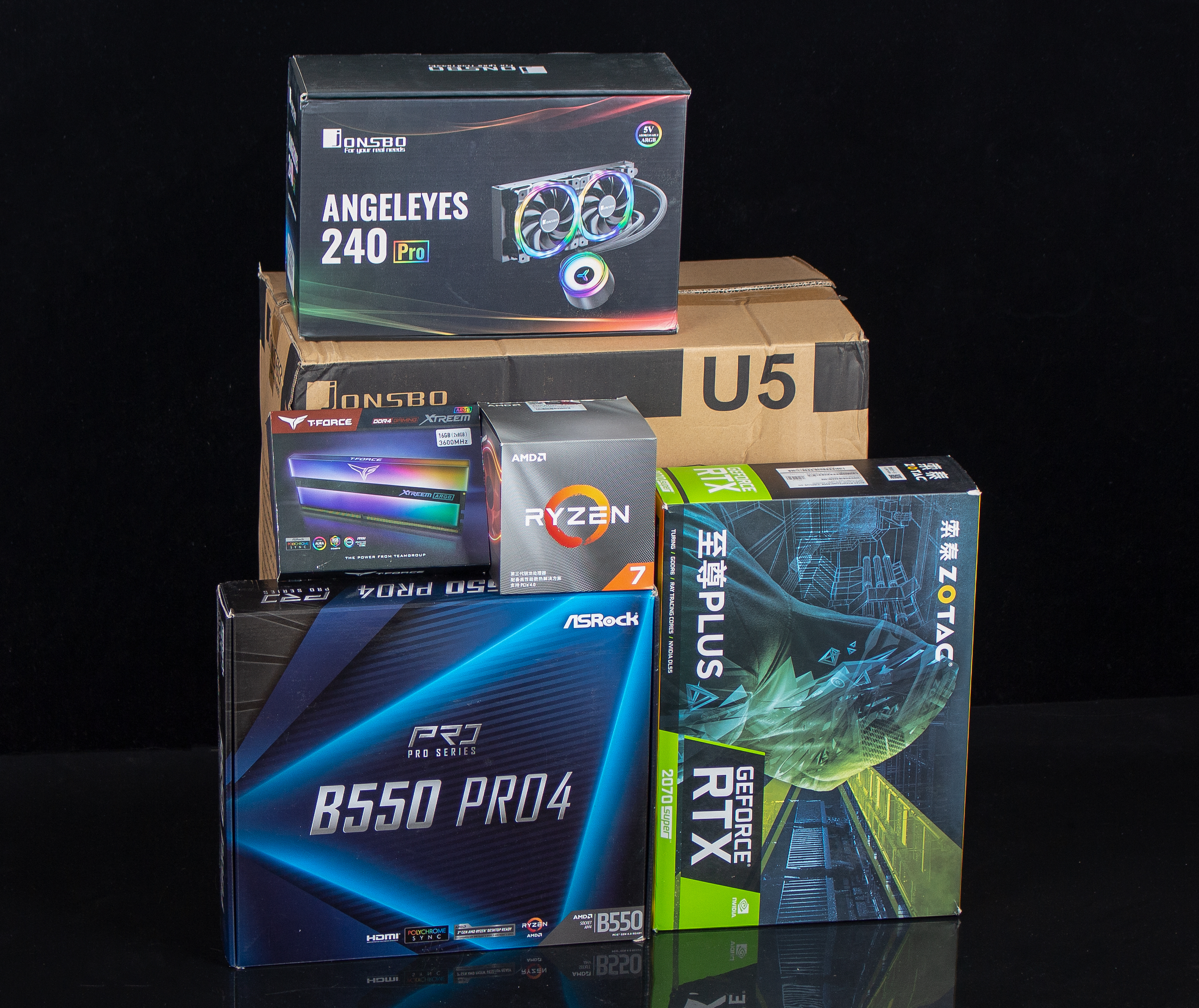 49年入国军?3700X+B550+2070S够用*党**装机