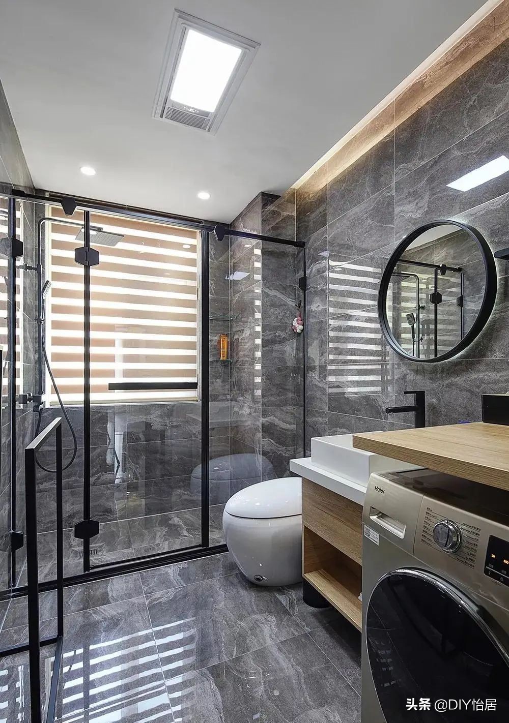 DIY怡居｜精致时尚轻奢风复式大宅，负一层的阳光房太太太美了