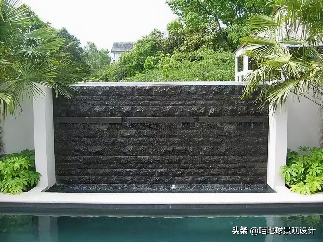 十个绝美别墅庭院墙设计,别墅边户庭院景观设计效果图