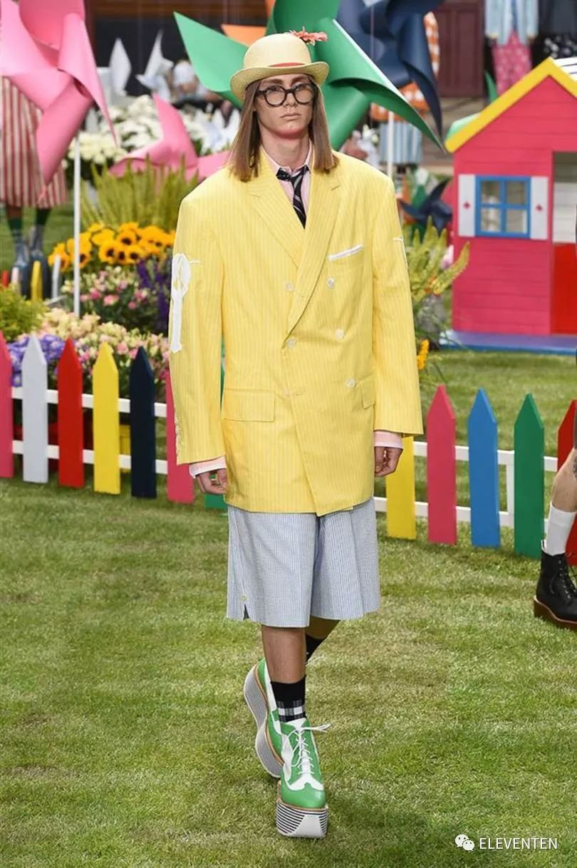 thombrowne2018男装,ThomBrowne2018春夏男装闭场造型