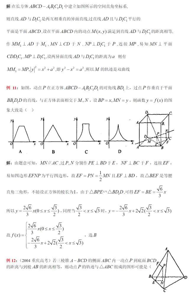 立体几何轨迹长度解决方法,立体几何中轨迹问题解决策略