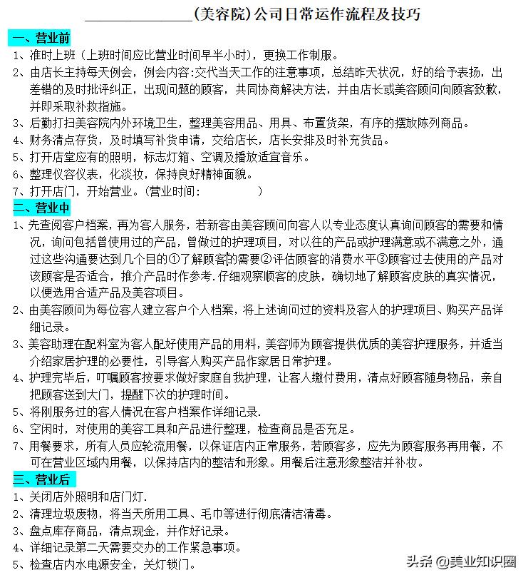 高端美容院项目手册,美容院加盟手册