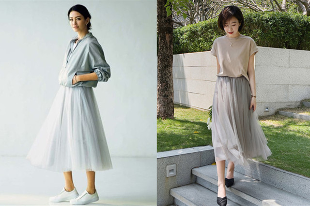 纱裙怎么穿有垂感,纱裙什么版型穿不显胖