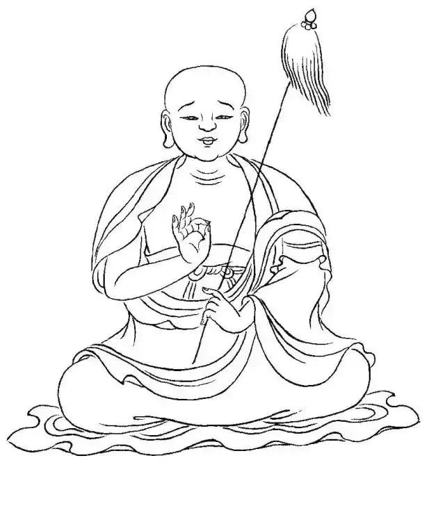 白描佛像线稿图片大全,白描佛像画法图片大全