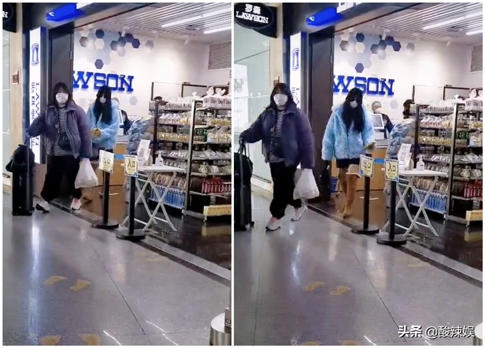 范冰冰现身机场穿牛仔裤,范冰冰穿羽绒服机场秀