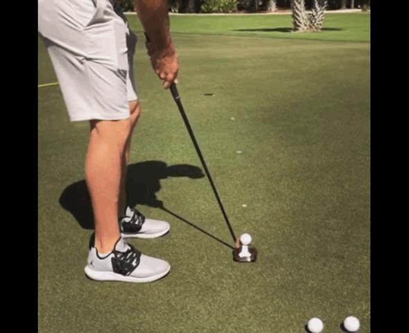 推杆除了在果岭上练还可以在哪练,推杆也练出来了