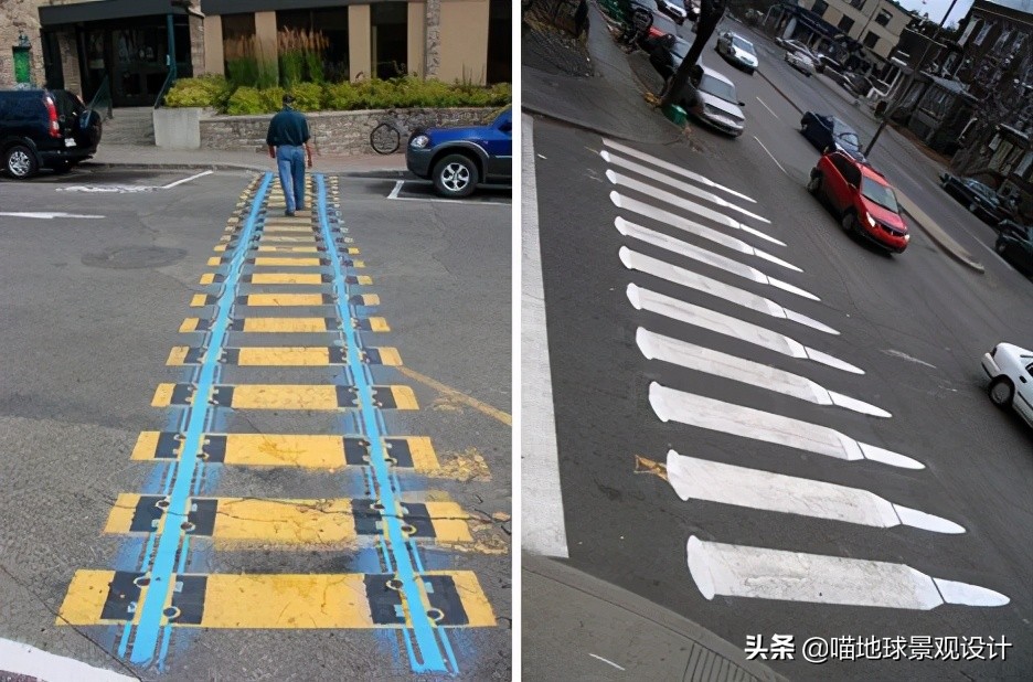 人行道创意,有创意的斑马线