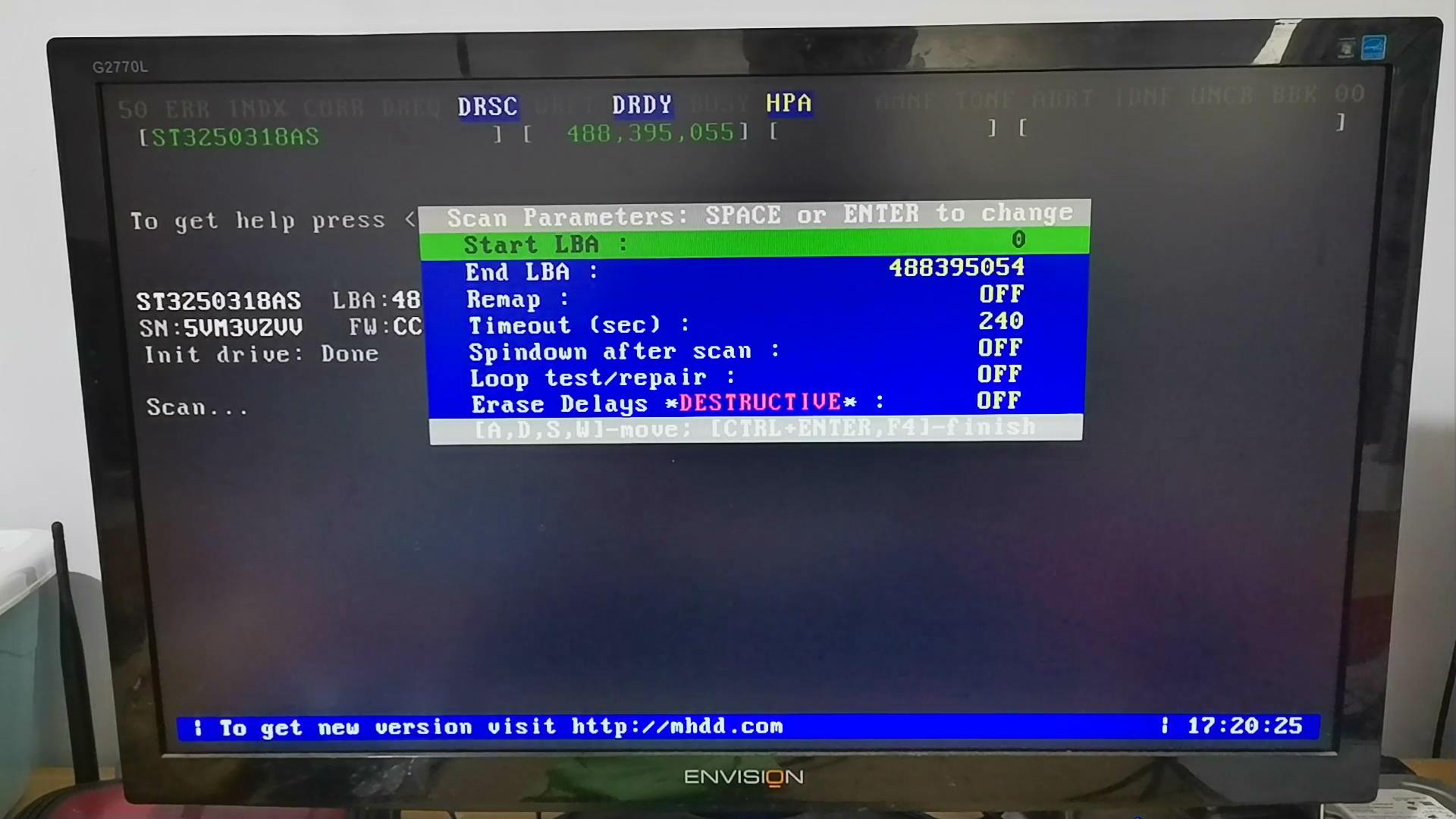 坏道修复，用MHDD软件修复电脑硬盘坏道图文教程,移动硬盘也可以