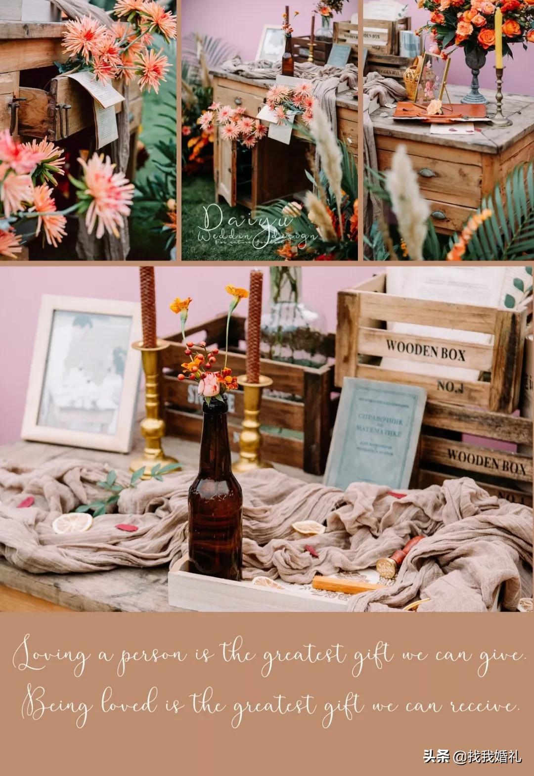 极简西式婚礼户外布置,法式复古婚礼户外效果