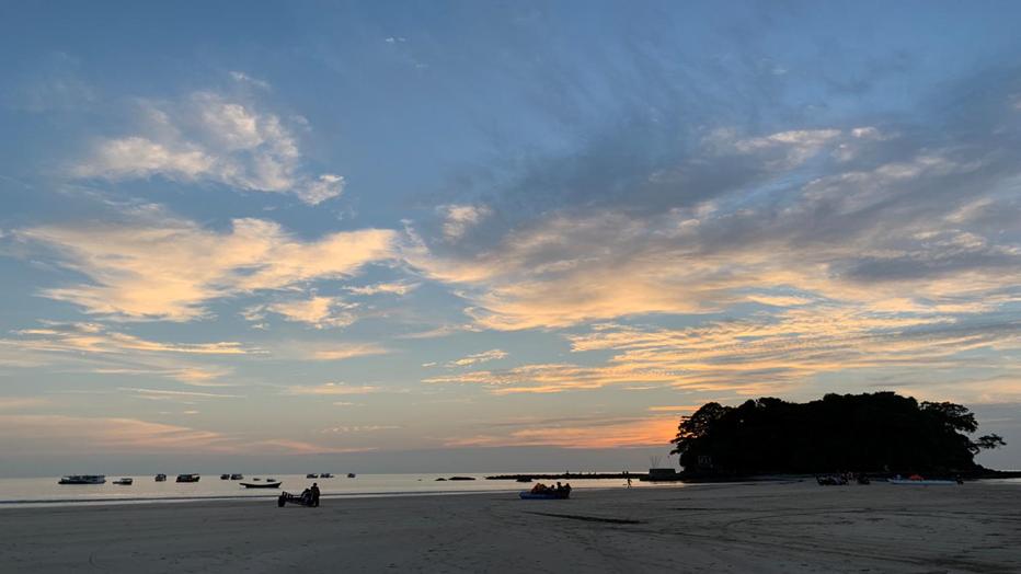 缅甸维桑海滩日出,缅甸仰光到维桑路况