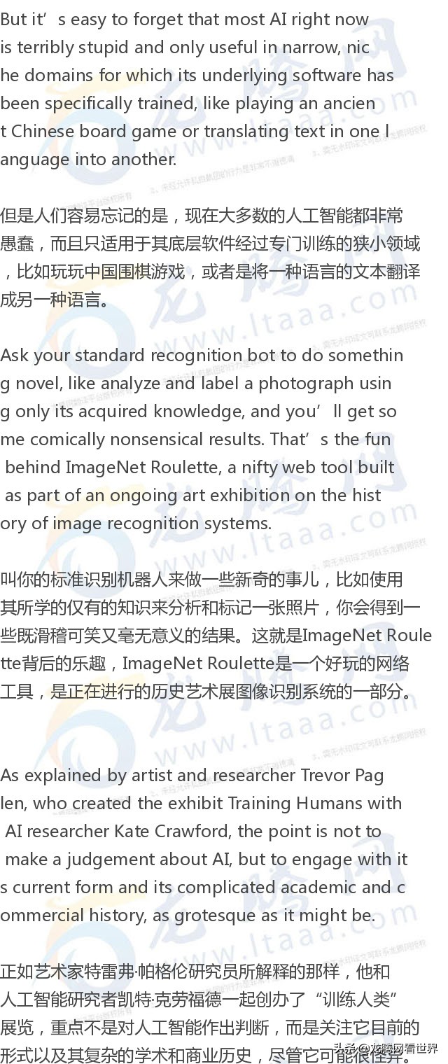 「龙腾网」看看人工智能系统是如何根据你的自拍照对你进行分类的