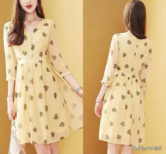 雪纺连衣裙时尚减龄穿上超迷人,长款雪纺连衣裙气质高级感轻奢