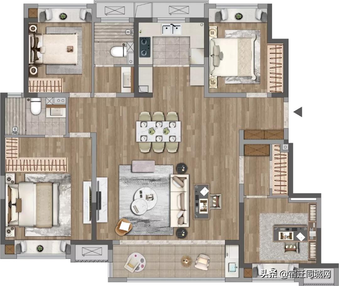 建发誉璟湾大平层,建发誉璟湾房型