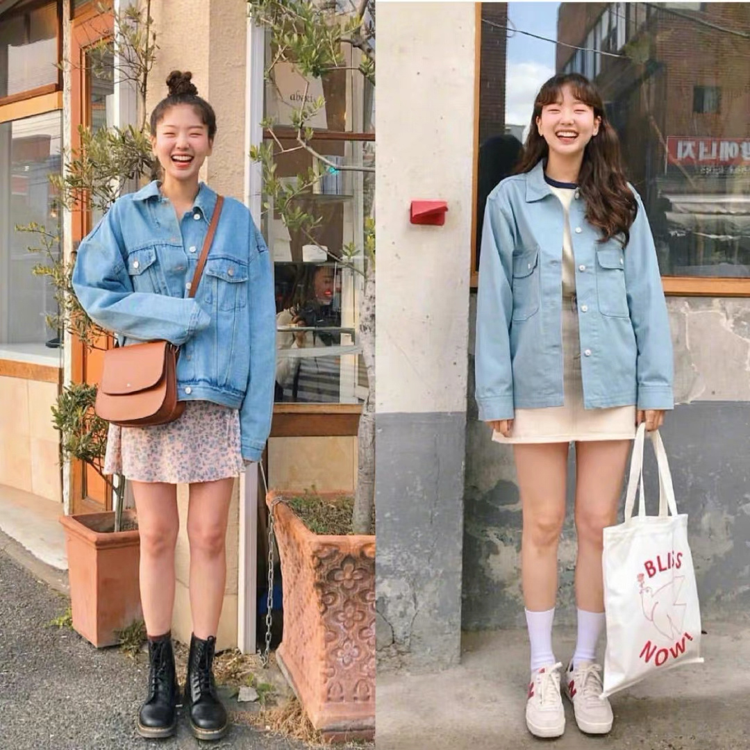 很火的韩国小姐姐穿搭,韩国小姐姐的穿搭日常完美身材