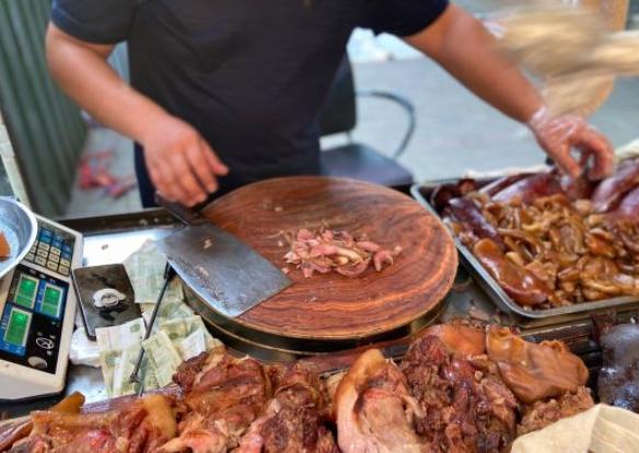 郑州卤肉批发夜市一条街,郑州卤肉摊