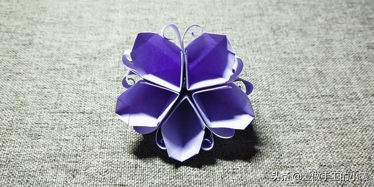 立体花怎么折简单又漂亮,手工折花最简单的五瓣花