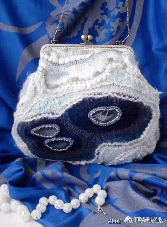 厉害了，极美爱尔兰钩花包包，看了这个才是真服气