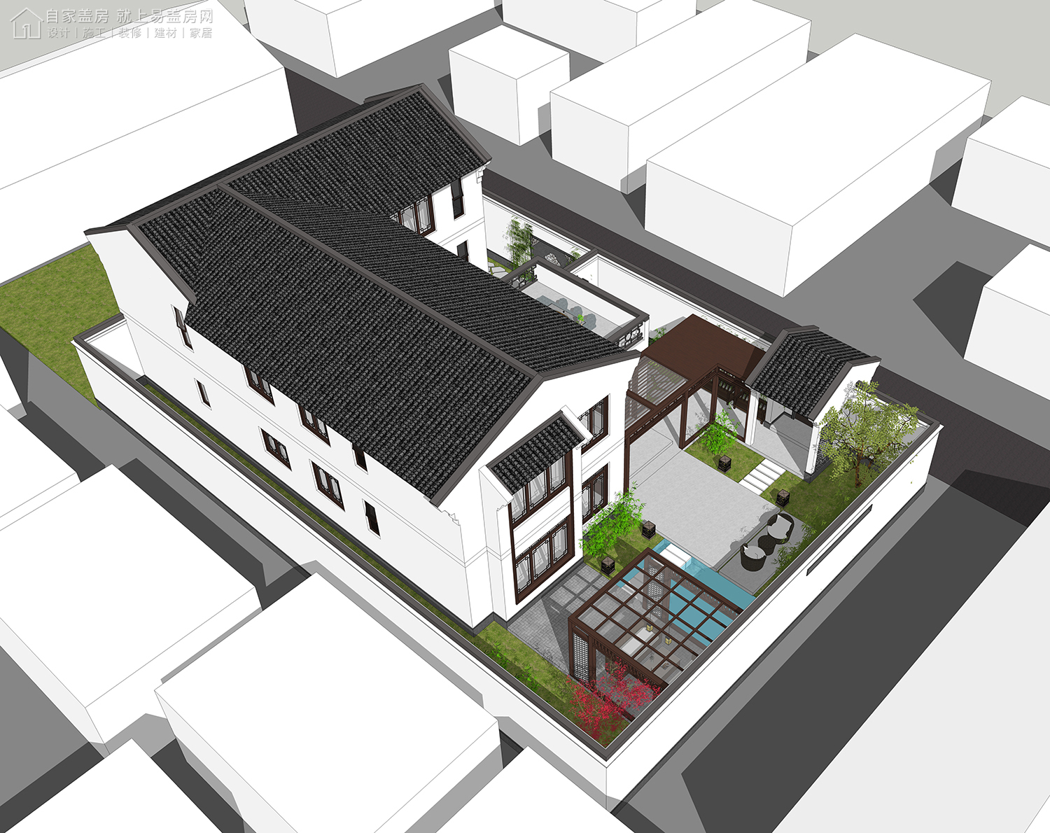 10000平新中式大户型合院别墅,还有哪些值得推荐的中式别墅