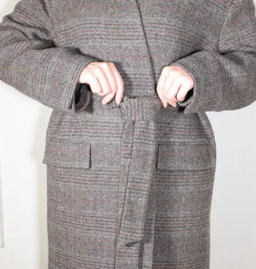 大衣腰带怎么系简单又好看,大衣短腰带系法简单又好看的系法